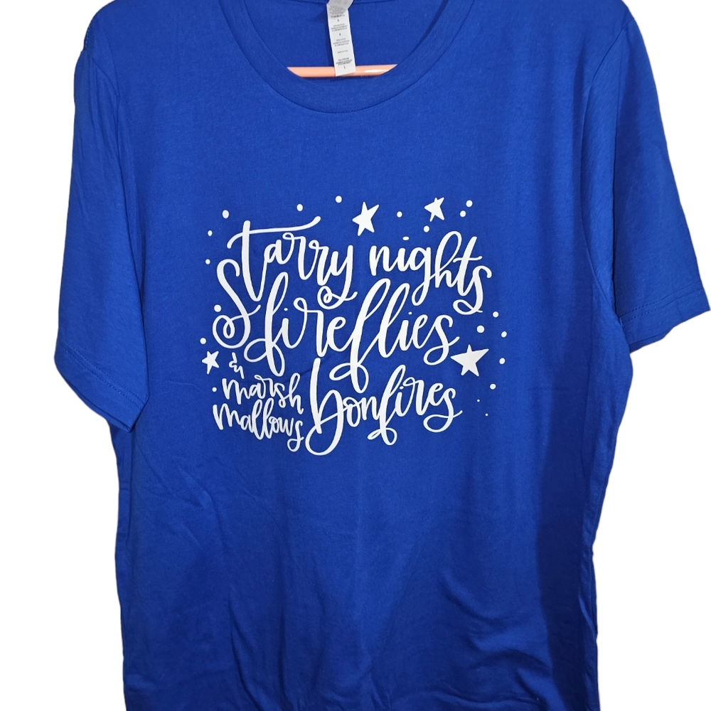 Bella Large Graphic Tshirt - Royal Blue - NWOT